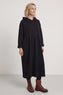 Saskia Hooded Dress Black – image 1 of 4