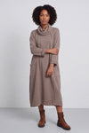 Maris Snood Cotton Dress Mocha – image 1 of 6