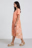 Tullia Botanical Print Cotton Dress Orange – image 1 of 4