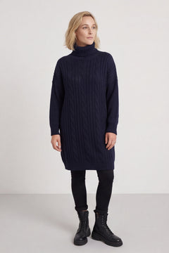 Moira Polo Knitted Jumper Navy – image 1 of 6