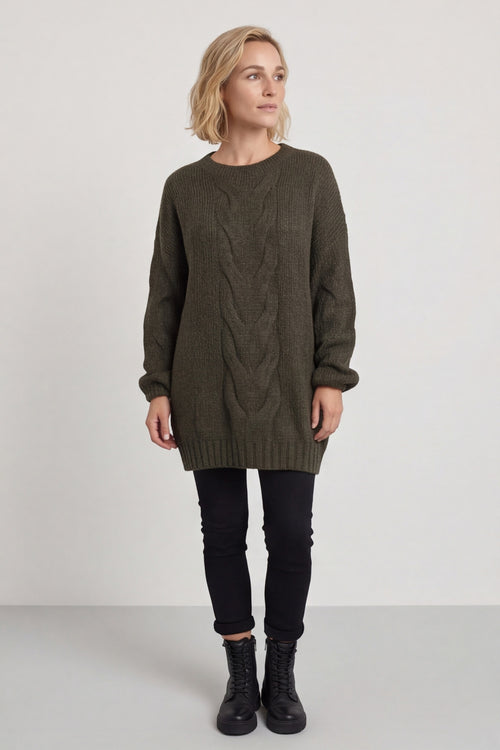 Layne Knitted Jumper Khaki – image 1 of 6