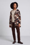 Cynthia Print Zip Hooded Jacket Black – image 1 of 6