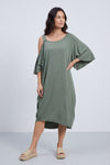 Dionne Dress Khaki – image 1 of 6