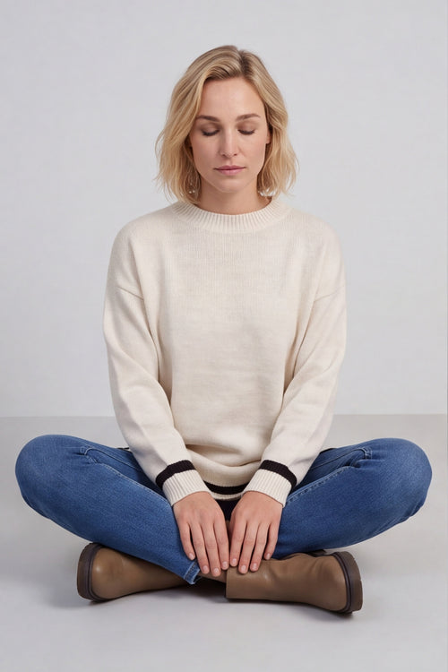 Suzette Knitted Jumper Stone – image 1 of 6