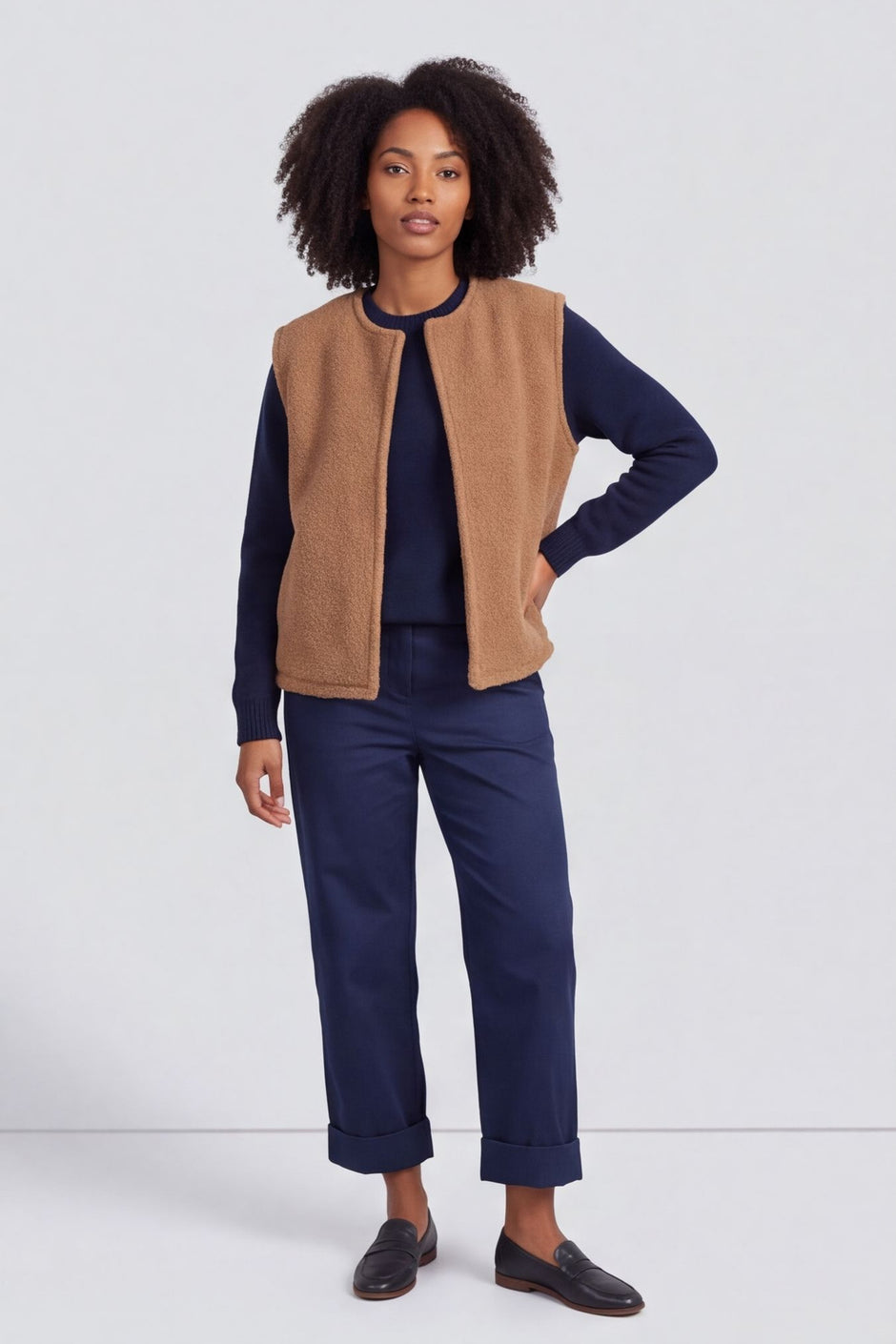 Tessa Bouclé Gilet – image 1 of 5