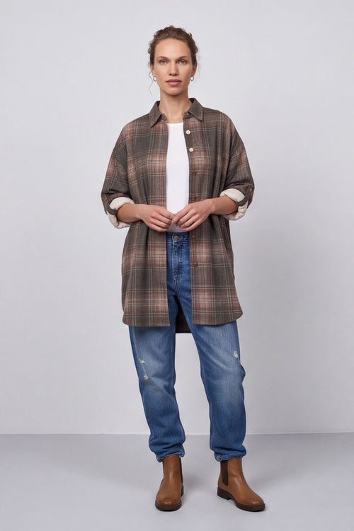 Calla Print Over Shirt – image 1 of 6