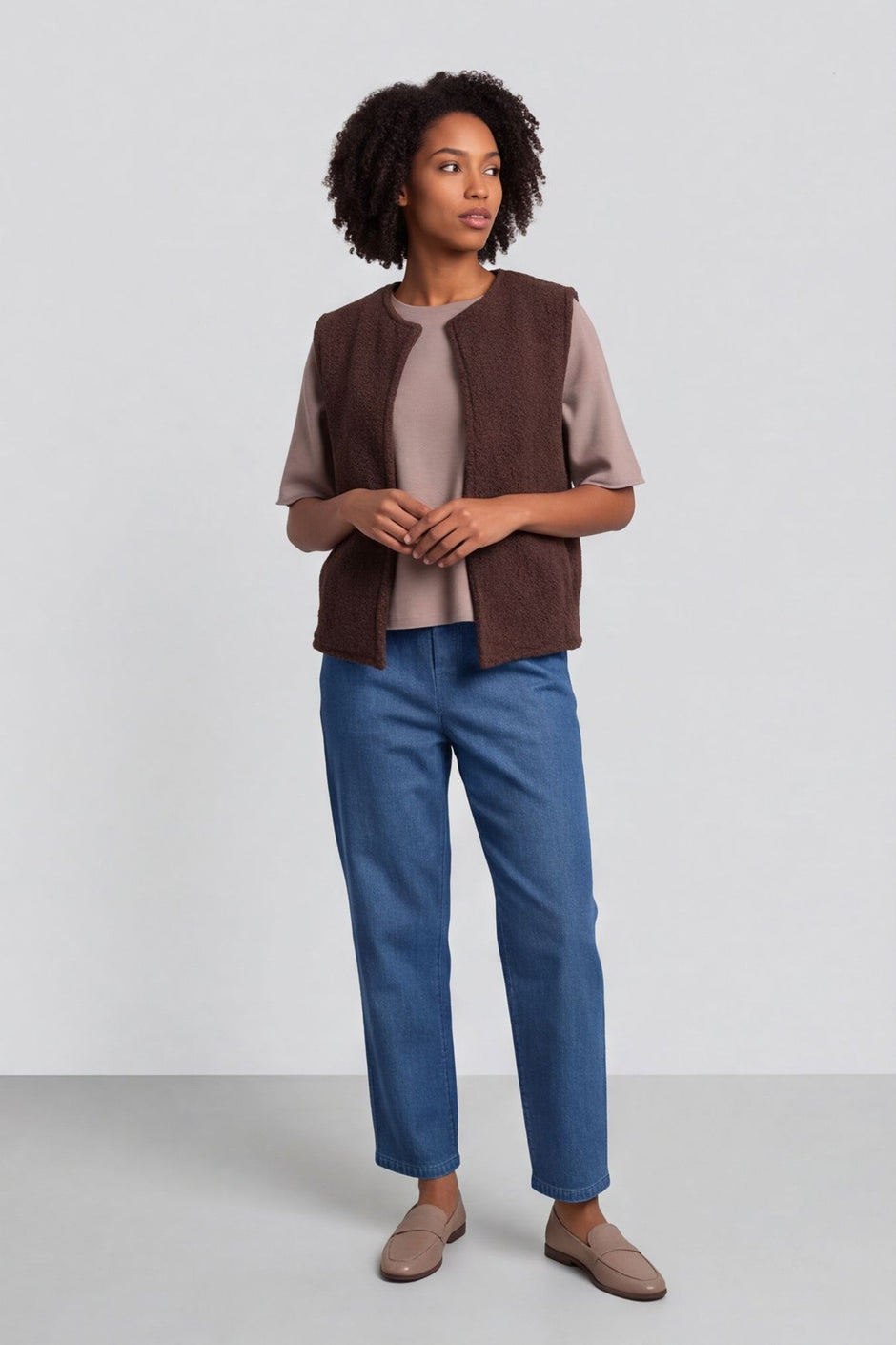 Tessa Bouclé Gilet – image 1 of 4