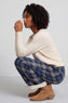 Kirri Check Trousers Navy – image 1 of 6
