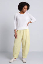Ratana Cotton Trousers Yellow Yellow - Ratana Cotton Trousers Yellow – image 1 of 5