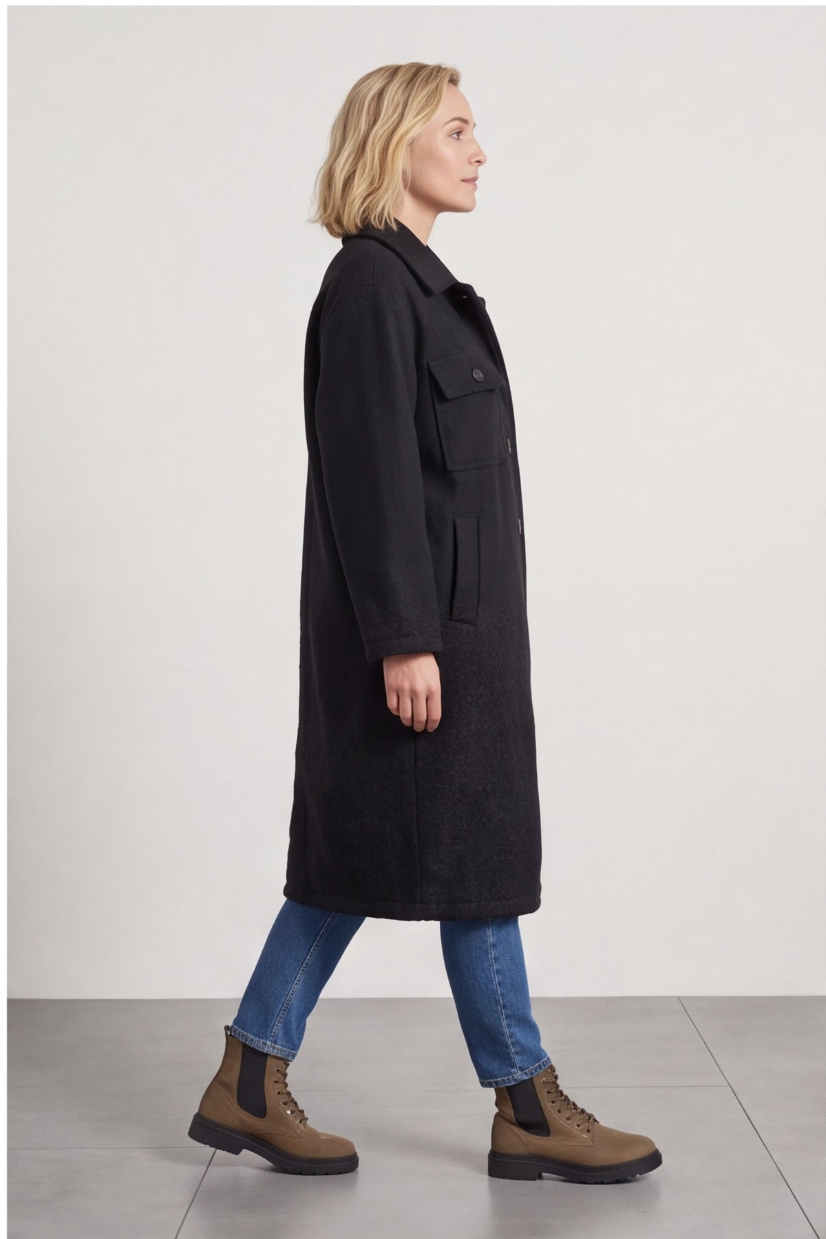 Chrysanta Coat Black – image 1 of 6