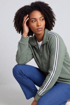 Safiya Zip Jacket Khaki – image 1 of 5