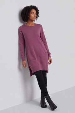 Elisa Pocket Knitted Tunic Grape – image 1 of 6