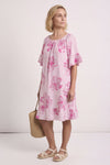 Fabiola Print Bardot Tunic Fuchsia – image 1 of 5