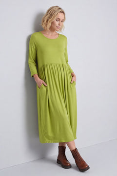 Kylie Long Sleeve Dress Lime – image 1 of 5