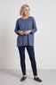 Amber Cotton Top Navy – image 1 of 5