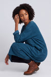 Laurie Needlecord Dress Teal – image 1 of 6
