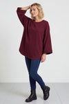 Corina Sweatshirt Wine – image 2 of 6