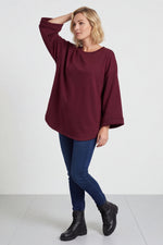 Corina Sweatshirt Wine Wine - Corina Sweatshirt Wine – image 2 of 6