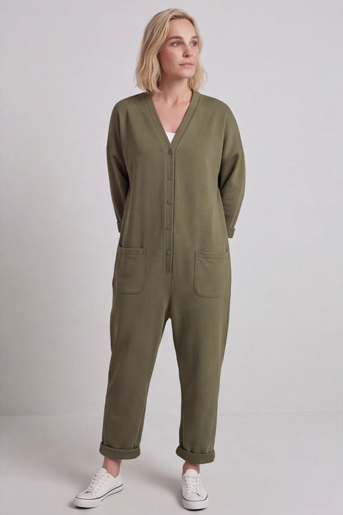 Paulton Jersey Boilersuit Khaki – image 2 of 5
