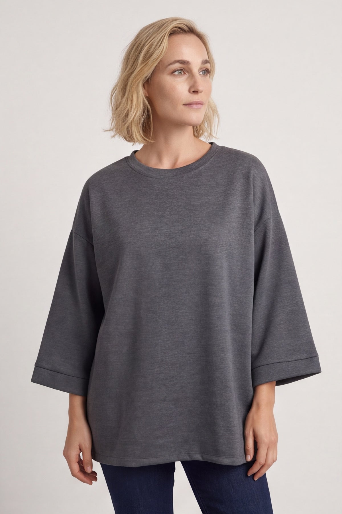 Corina Sweatshirt Marl Charcoal – image 2 of 6