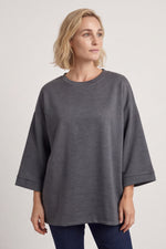 Corina Sweatshirt Marl Charcoal Marl Charcoal - Corina Sweatshirt Marl Charcoal – image 2 of 6