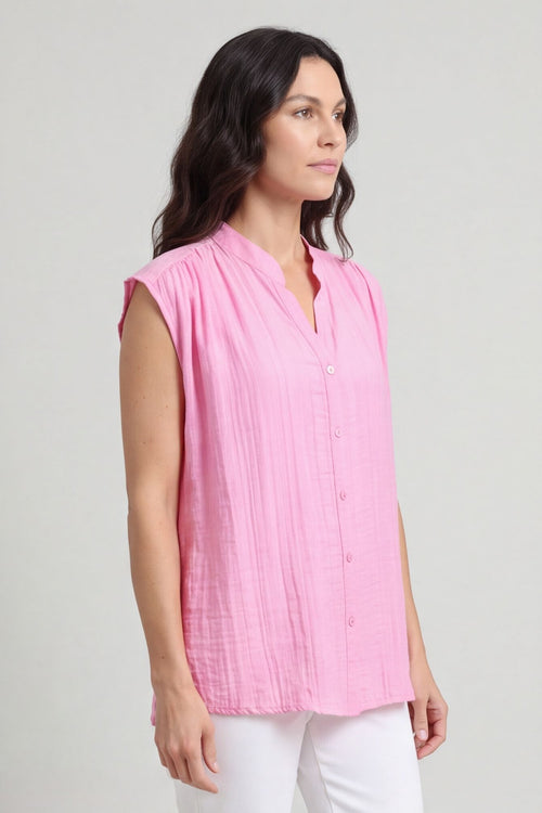 Kimmie Sleeveless Blouse Pink – image 1 of 5