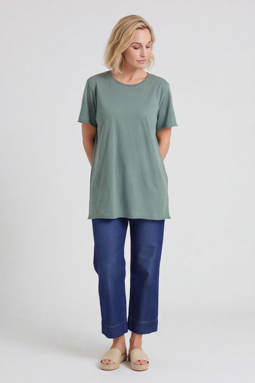 Steffani Cotton Top Khaki – image 2 of 5