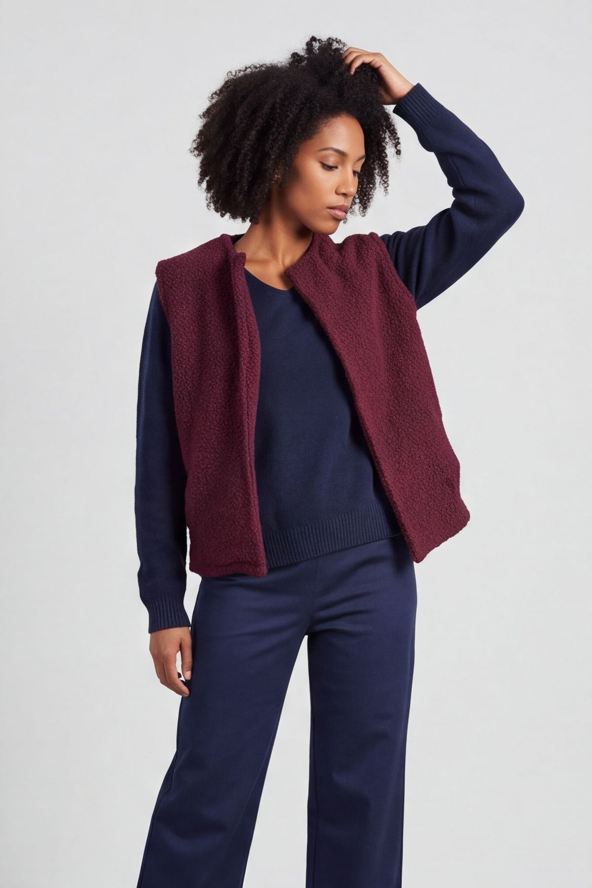 Tessa Bouclé Gilet – image 2 of 5