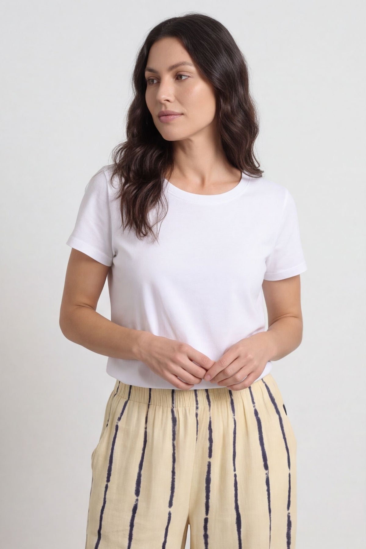 Chelle Stripe Linen Trousers Yellow – image 2 of 5
