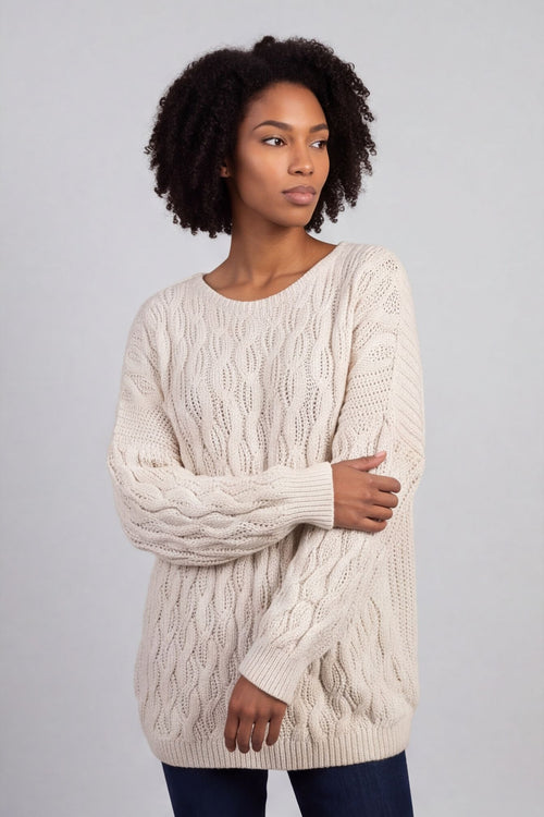 Tamsin Knitted Jumper Stone – image 2 of 6