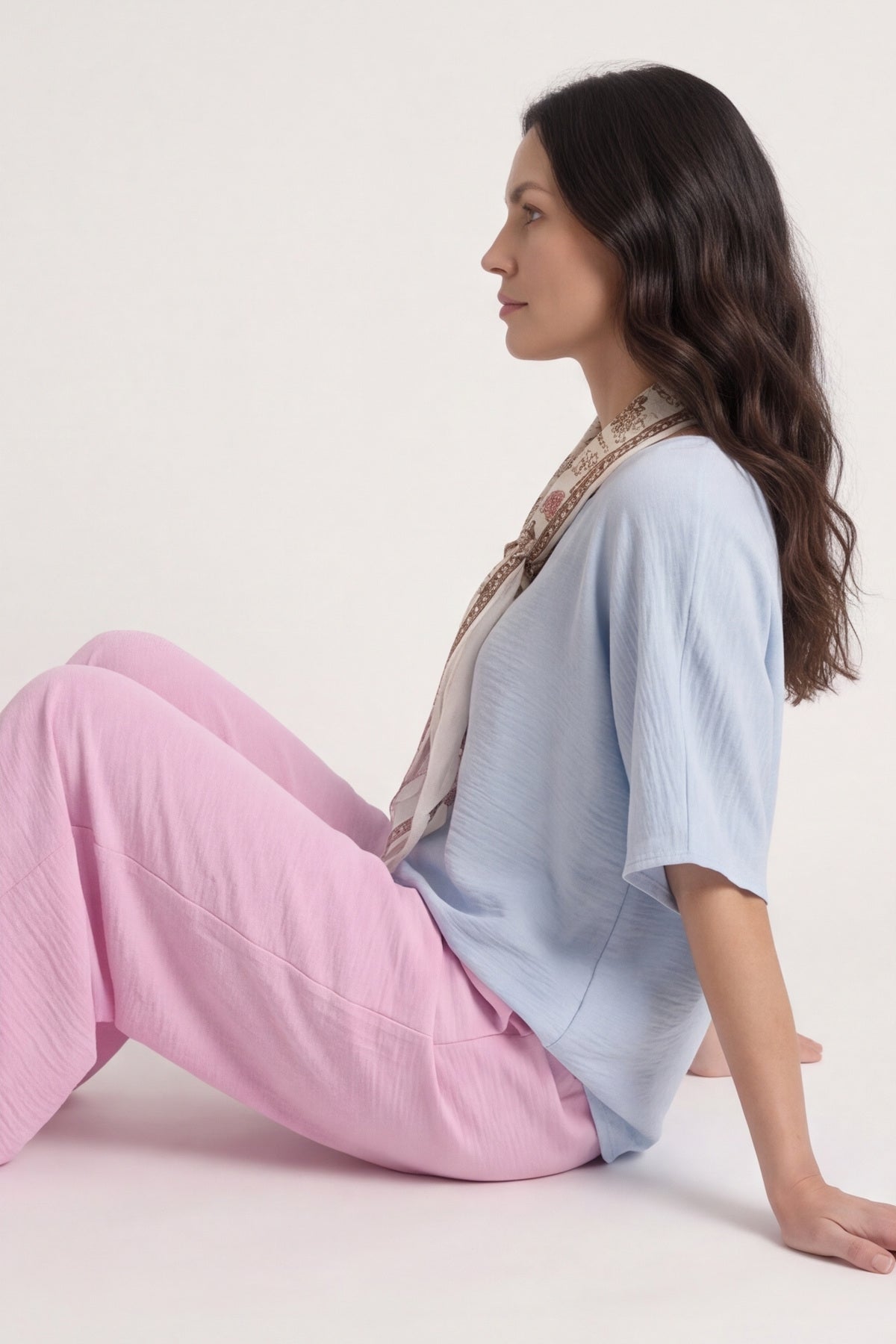 Athena Wide Leg Trousers Fuchsia – image 2 of 6