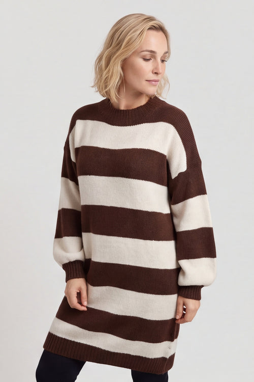 Osanna Stripe Knitted Jumper Cocoa – image 2 of 6