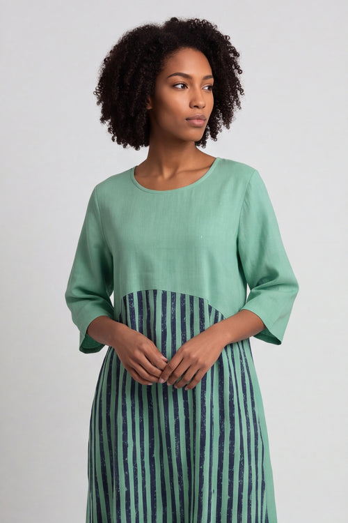 Maia Stripe Linen Dress – image 2 of 5