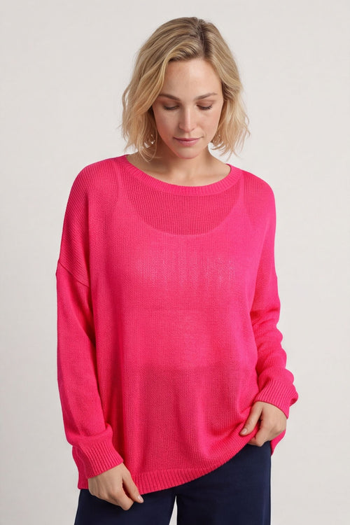 Bamburgh Knit Top Hot Pink – image 2 of 6