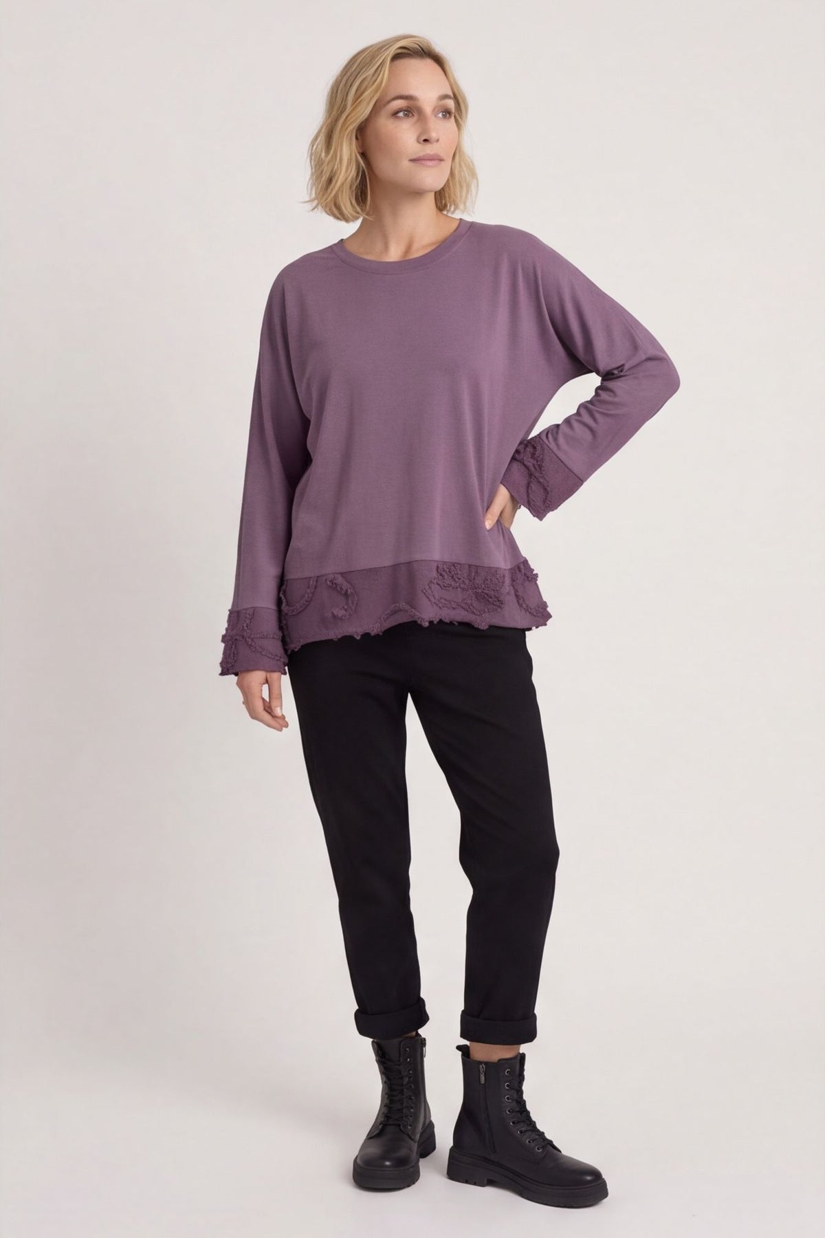 Nitara Cotton Top Purple – image 2 of 5