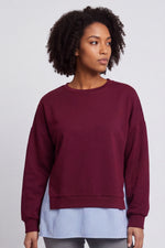 Gail Layer Detail Top Wine Wine - Gail Layer Detail Top Wine – image 2 of 6