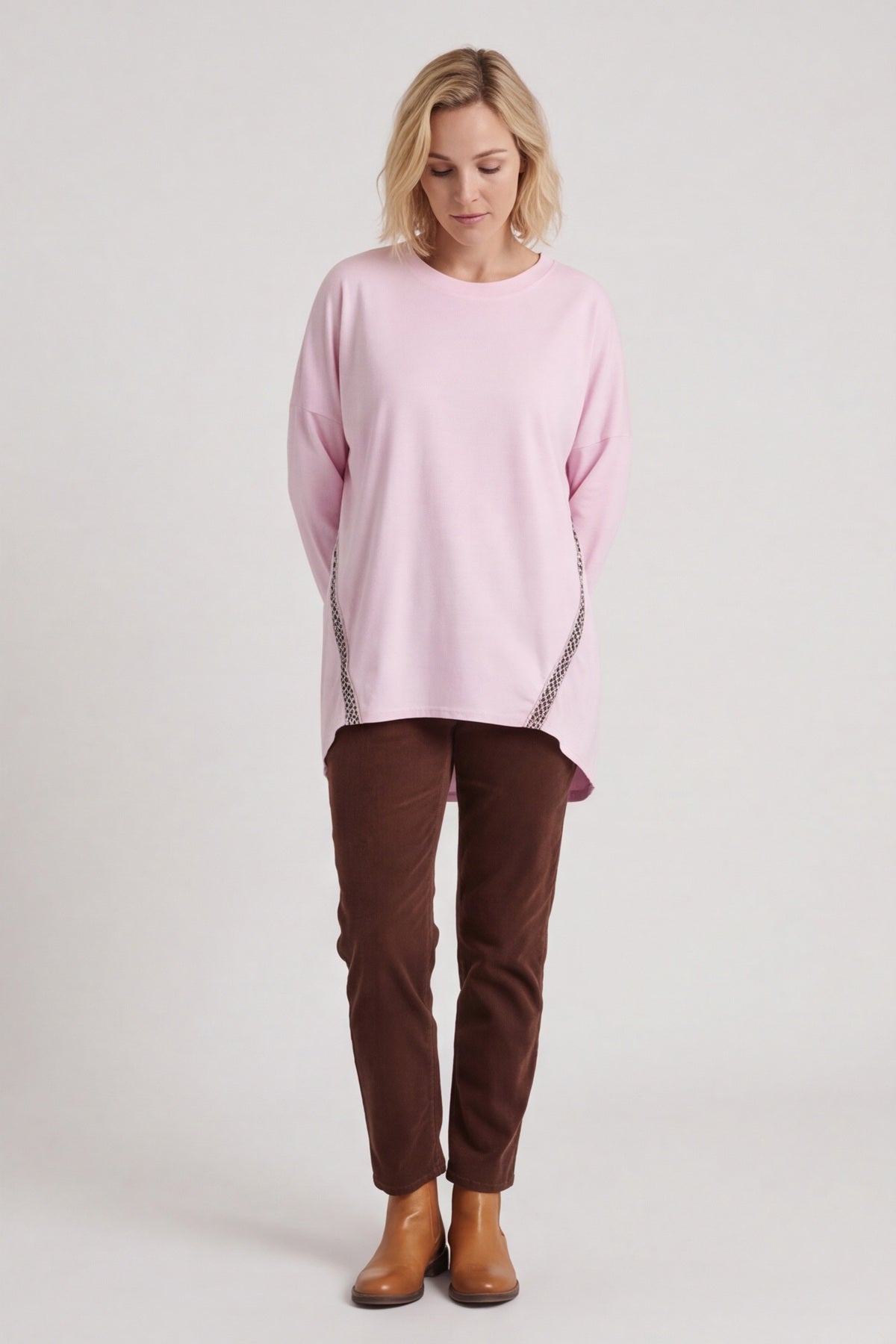 Edwina Cotton Top Pink – image 2 of 6