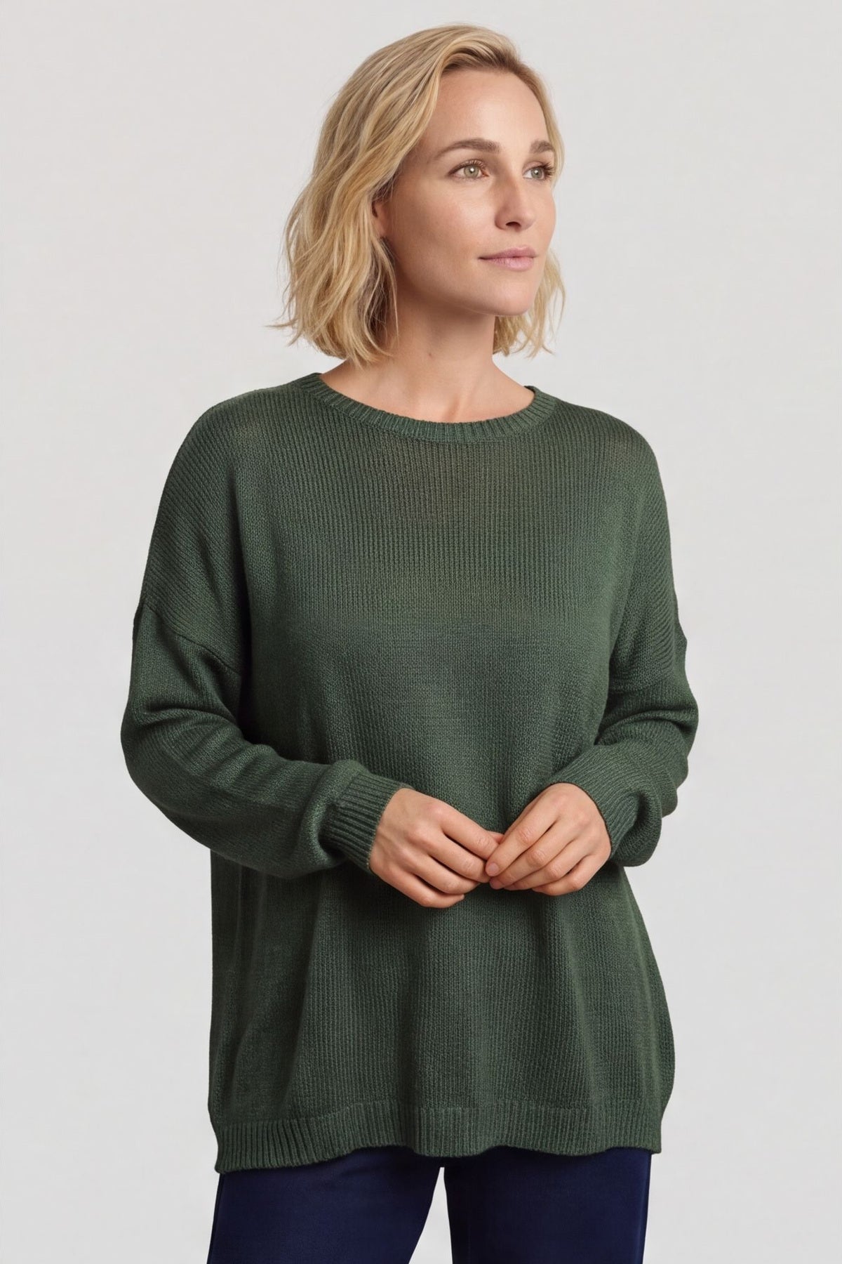 Bamburgh Knit Top Khaki