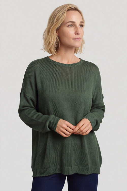 Bamburgh Knit Top Khaki - Image 3