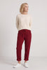 Lina Cord Detail Cotton Joggers Red – image 1 of 4
