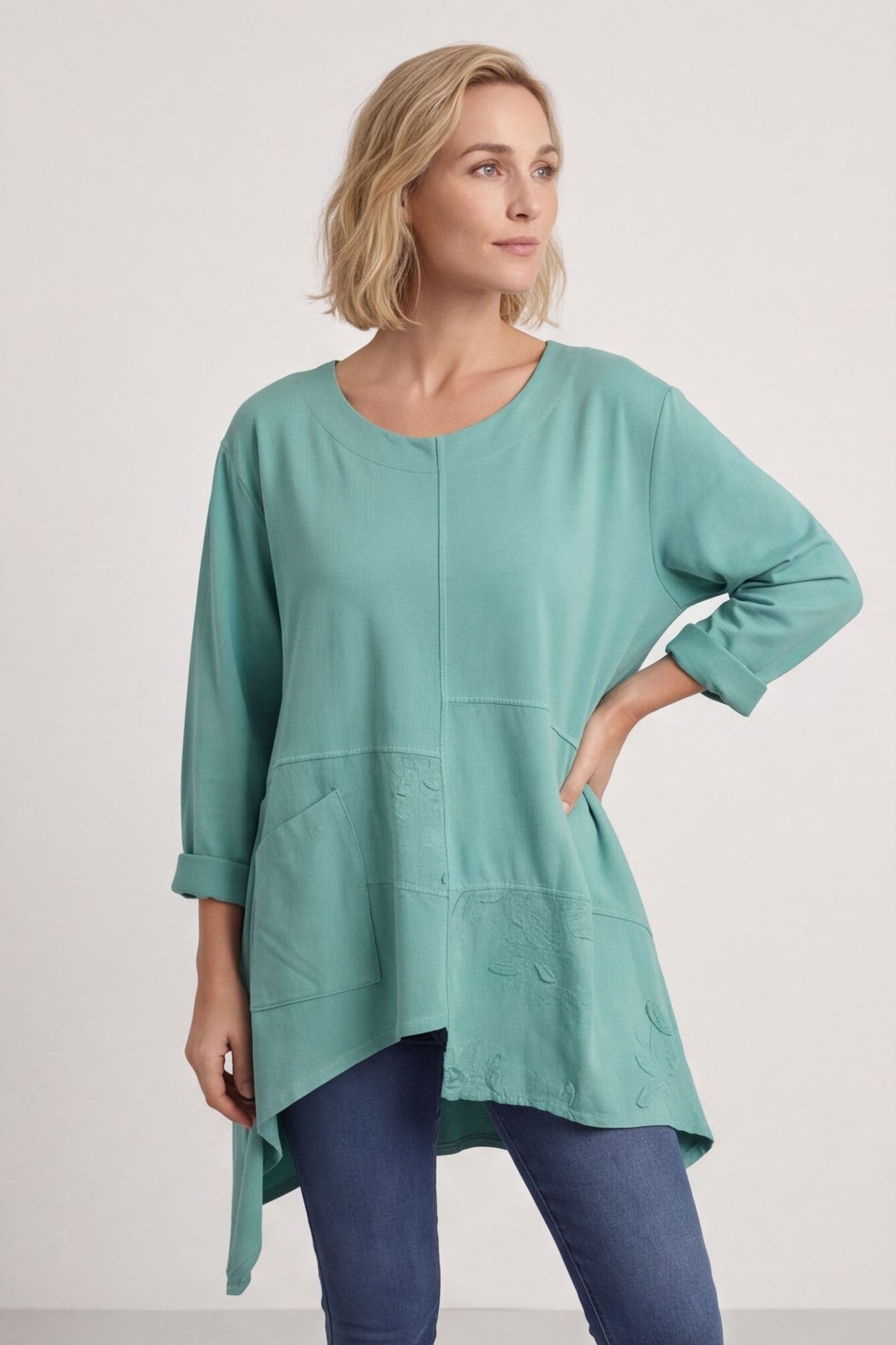 Berenice Cotton Top Mint – image 2 of 5