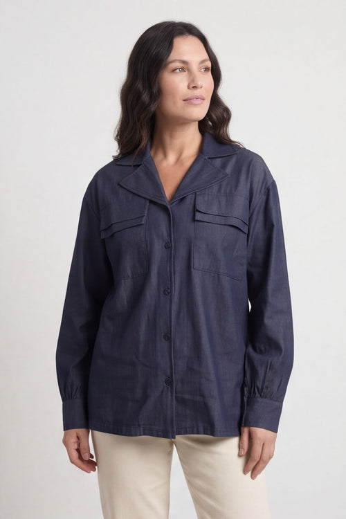 Dayna Denim Jacket Dark Denim – image 2 of 5