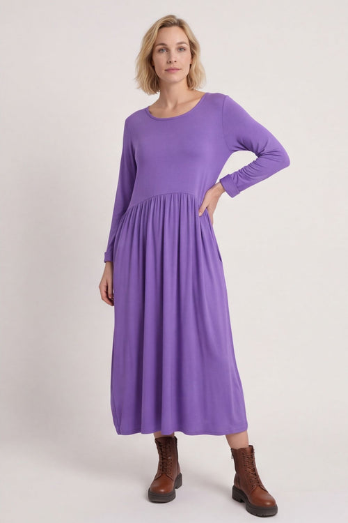 Kylie Long Sleeve Dress Lilac – image 2 of 5
