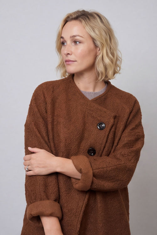 Shona Boucle Jacket Nutmeg – image 2 of 5