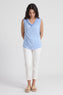 Antonina Cowl Neck Top Light Blue – image 2 of 6