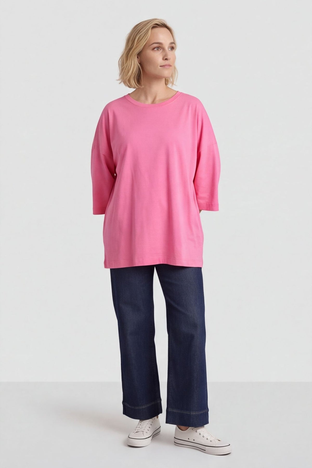 Kirby Cotton Top Fuchsia – image 2 of 6
