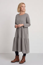 Petunia Tiered Cotton Dress Mocha Mocha - Petunia Tiered Cotton Dress Mocha – image 2 of 5