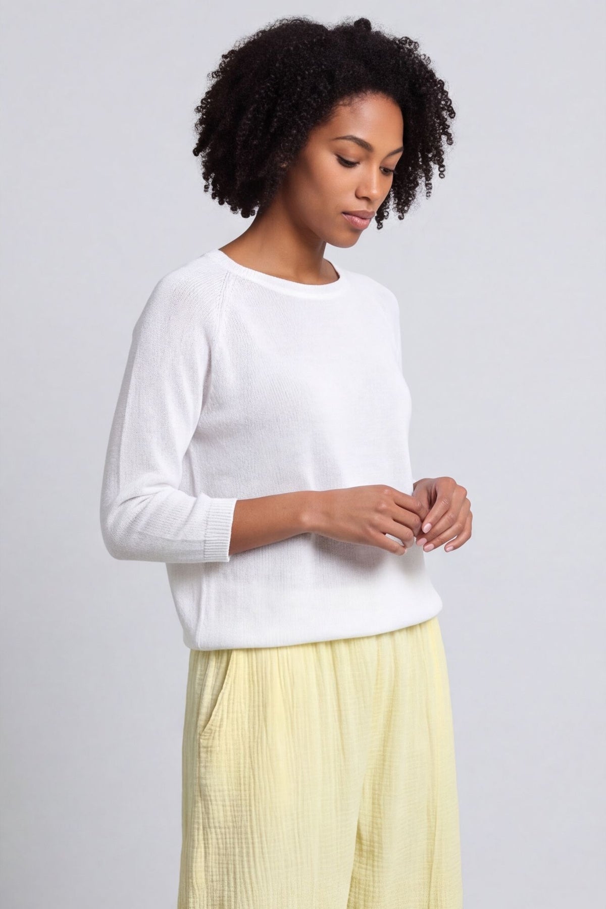 Ratana Cotton Trousers Yellow – image 2 of 5