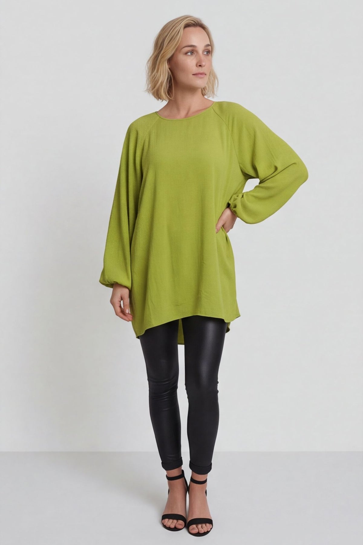 Salina Long Sleeve Top Green – image 2 of 6