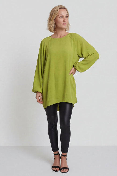 Salina Long Sleeve Top Green – image 2 of 6